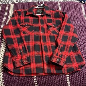 Jachs New York Red and Black Plaid Shirt